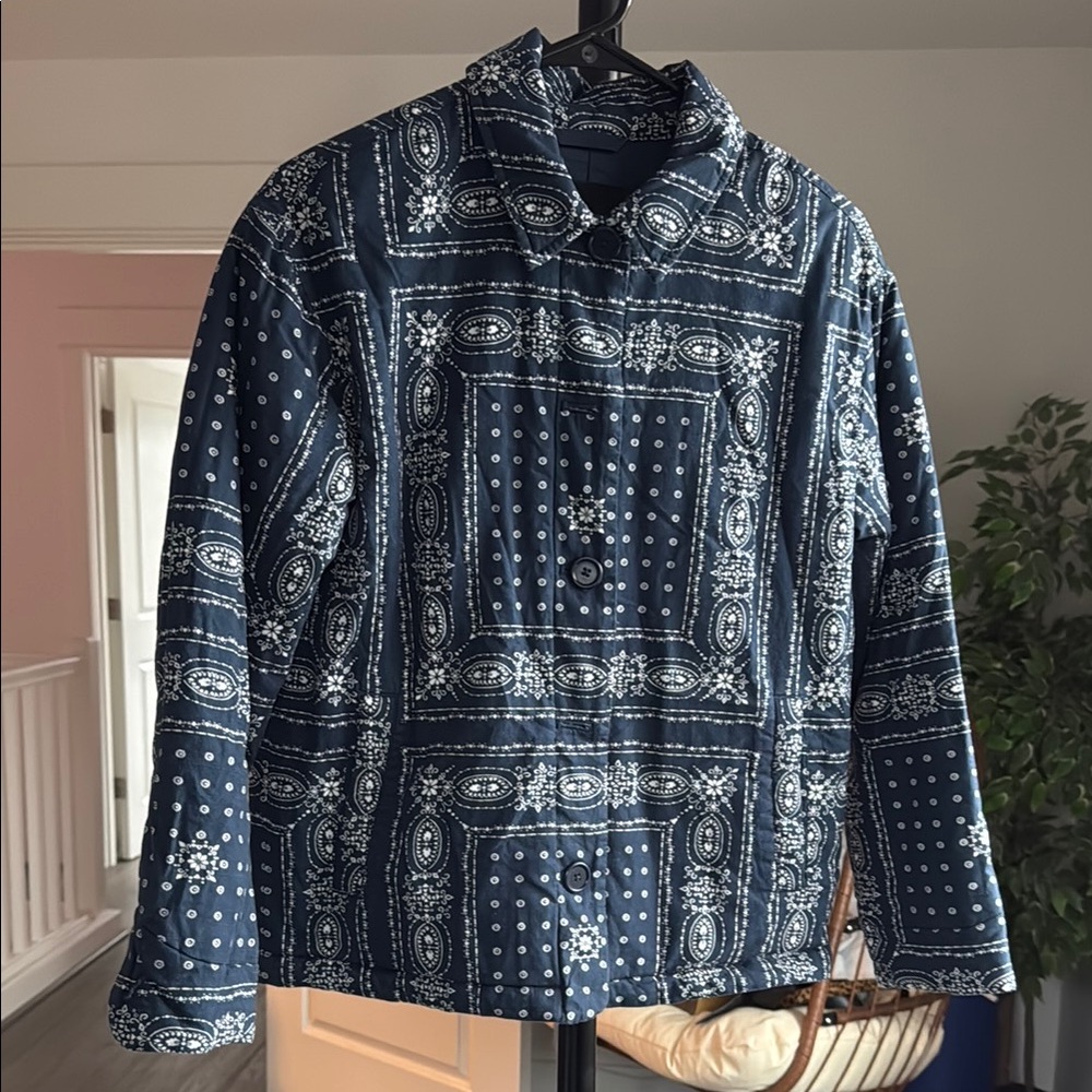 Blue Patterned Jacket - image 1